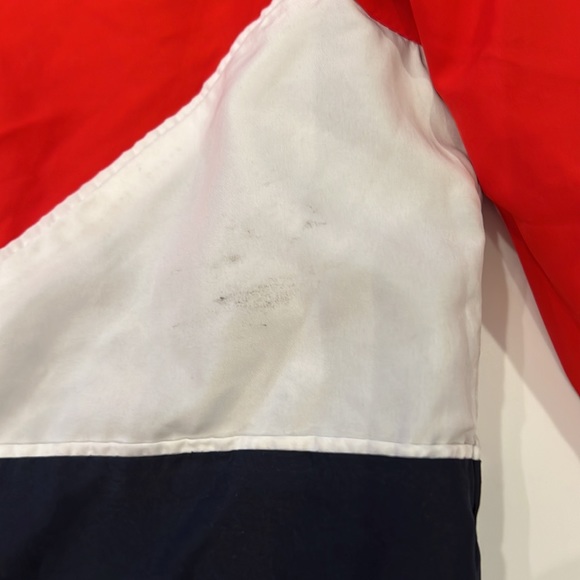 Adidas unisex size small windbreaker retro red white blue trademark 3 Stripe Y2K - Picture 13 of 16